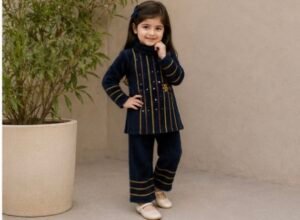 Round neck baby frock