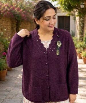 Ladies cardigan v neck